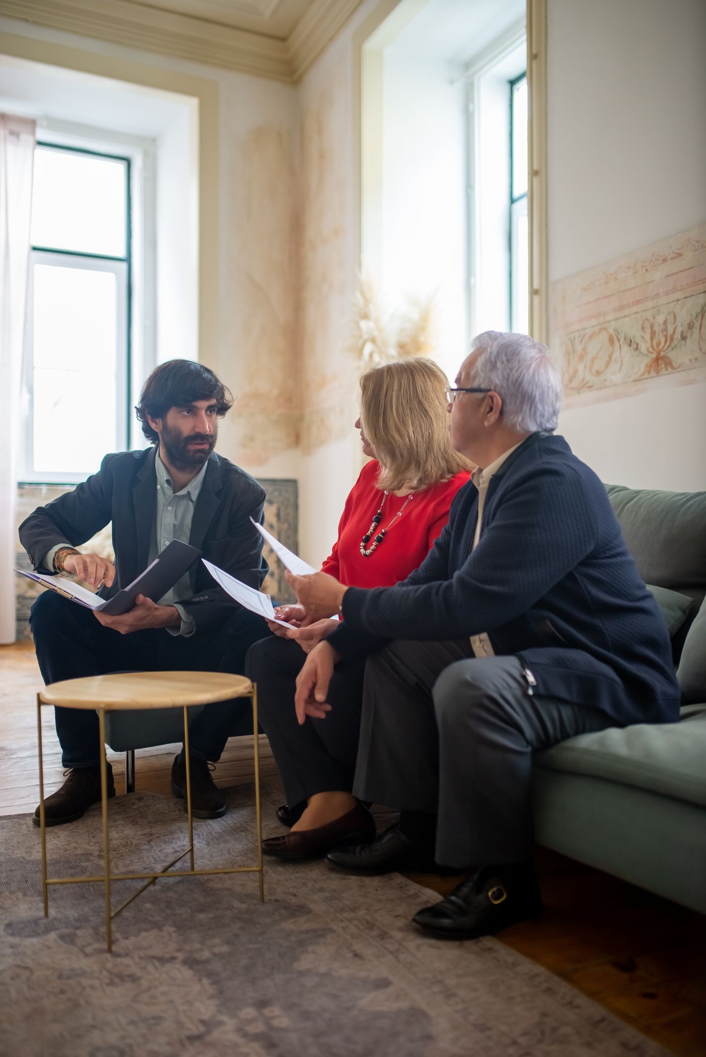 An advisor meeting with a couple about their financial future